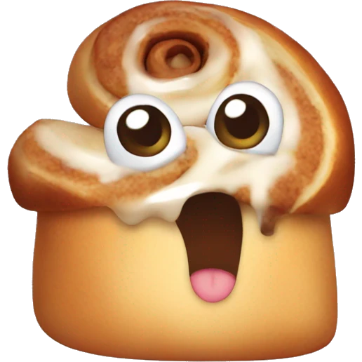 Cute cinnamon roll emoji