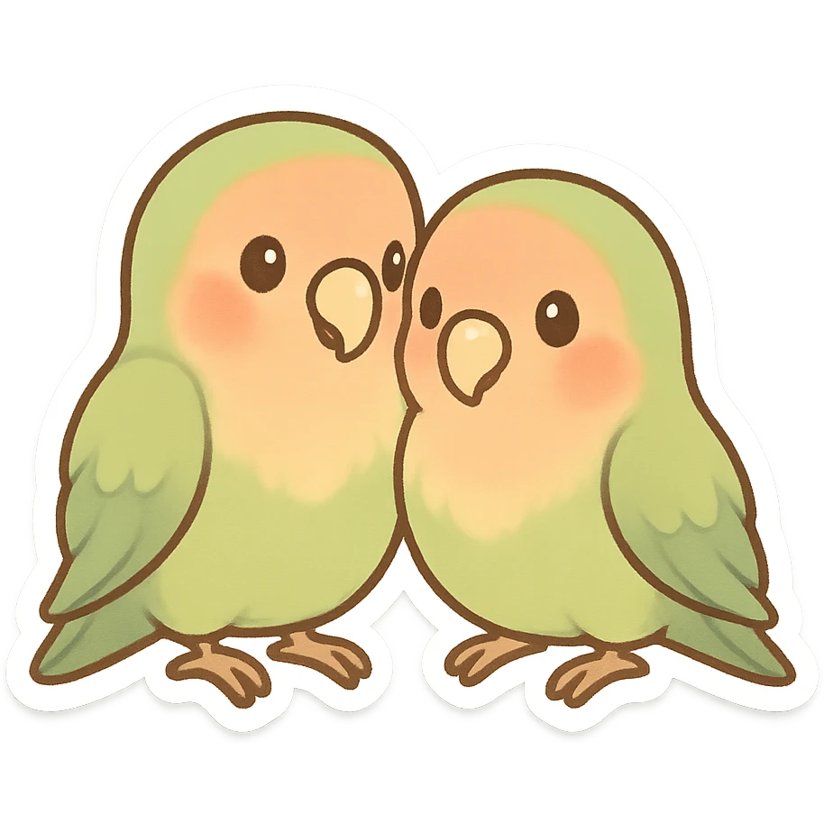 pair of lovebirds emoji