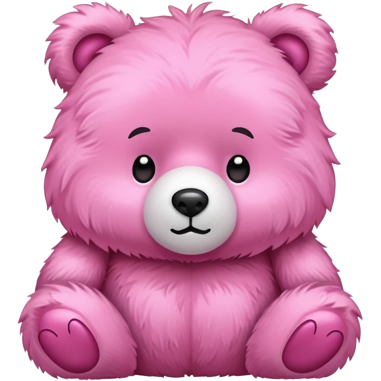 Pink bear emoji