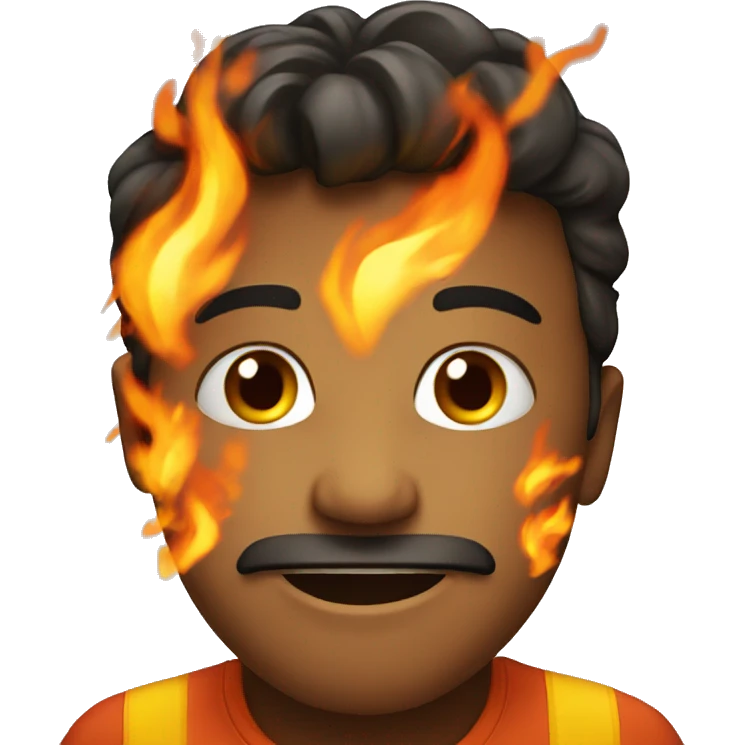 Face with fire  emoji