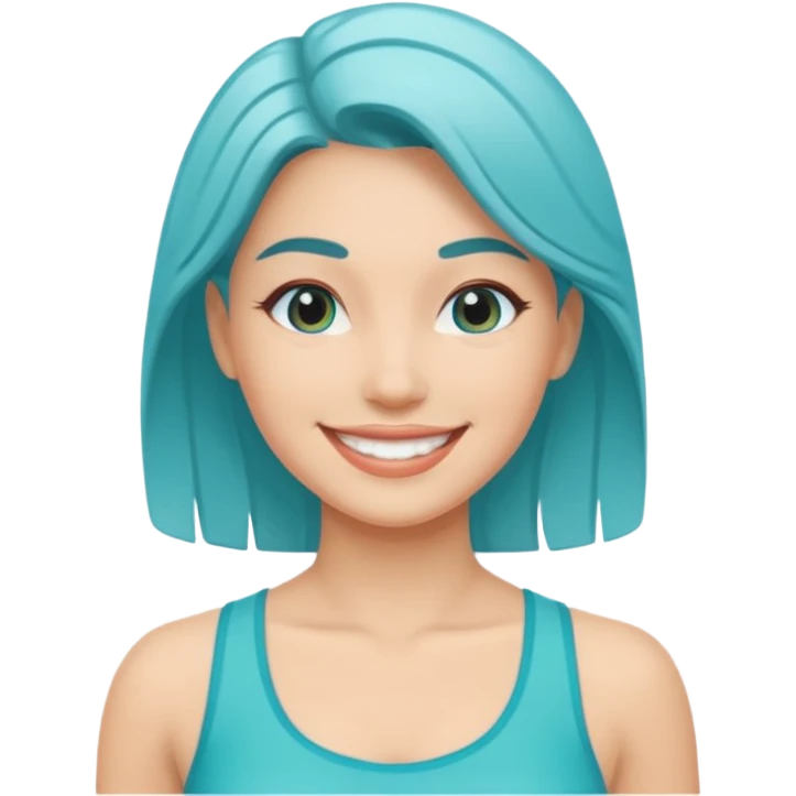 Lady aqua fit emoji