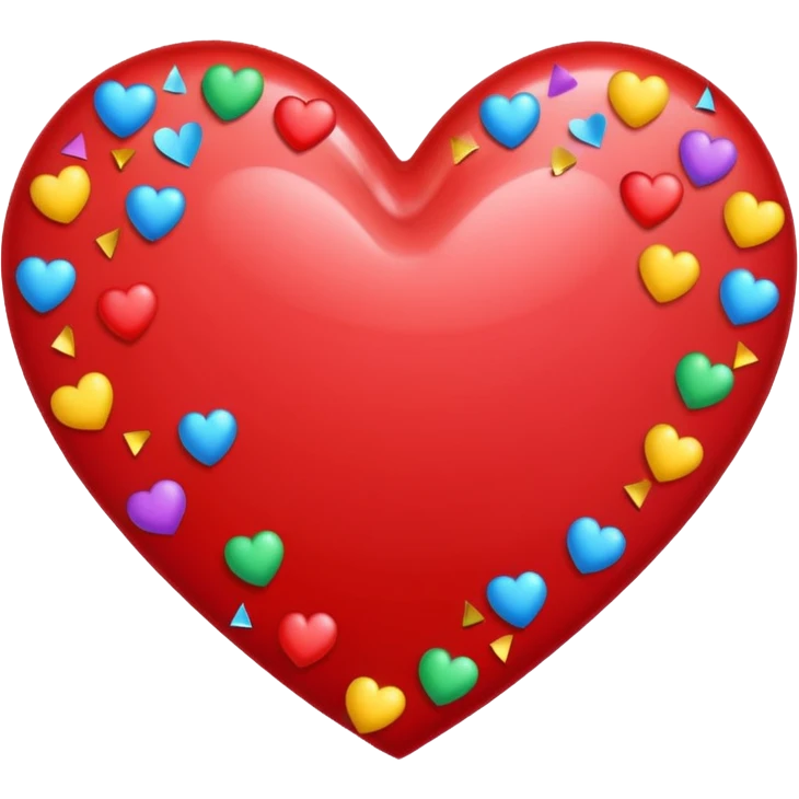 heart with a confetti border emoji
