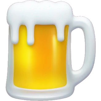 Create a flag emoji featuring a glass of beer, but in bright, neon colors emoji