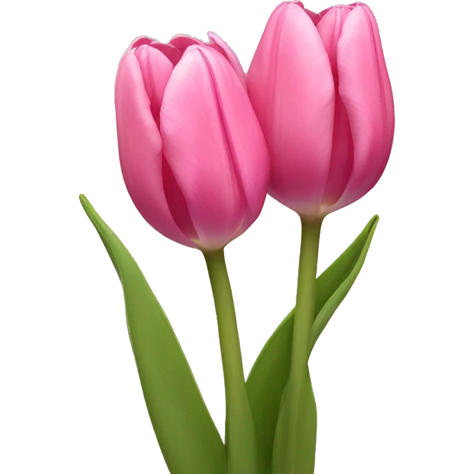 pink tulips emoji