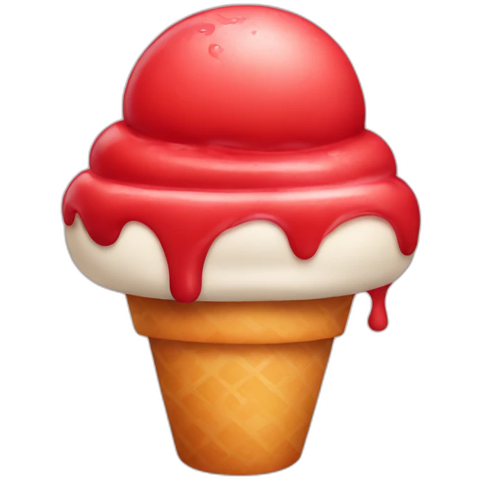 red gelato emoji