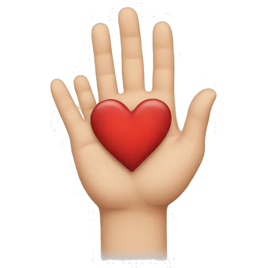 hands showing heart emoji