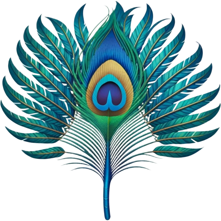Create peacock feather emoji emoji