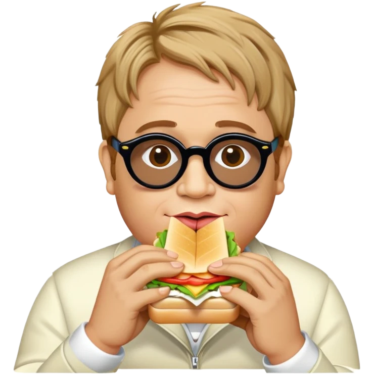 Elton John eating a sandwich  emoji