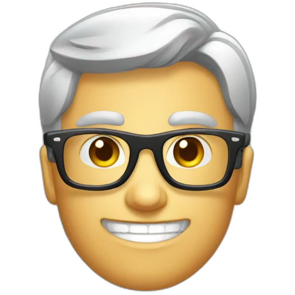 Excel nerd glasses emoji