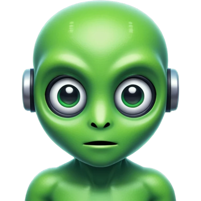 pixelated alien emoji