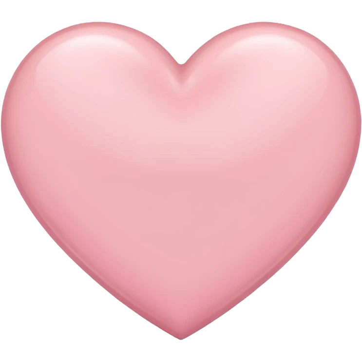Light pink heart emoji