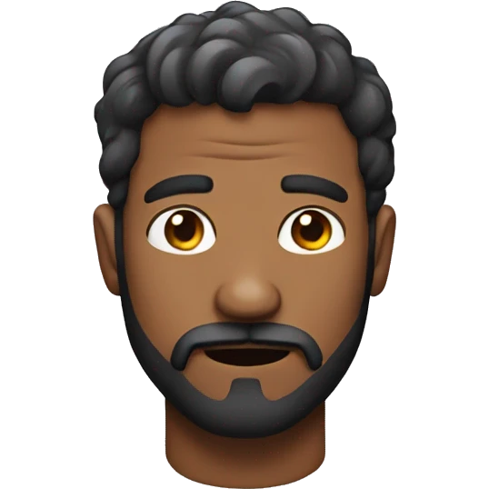 Guy with bad facial hair emoji