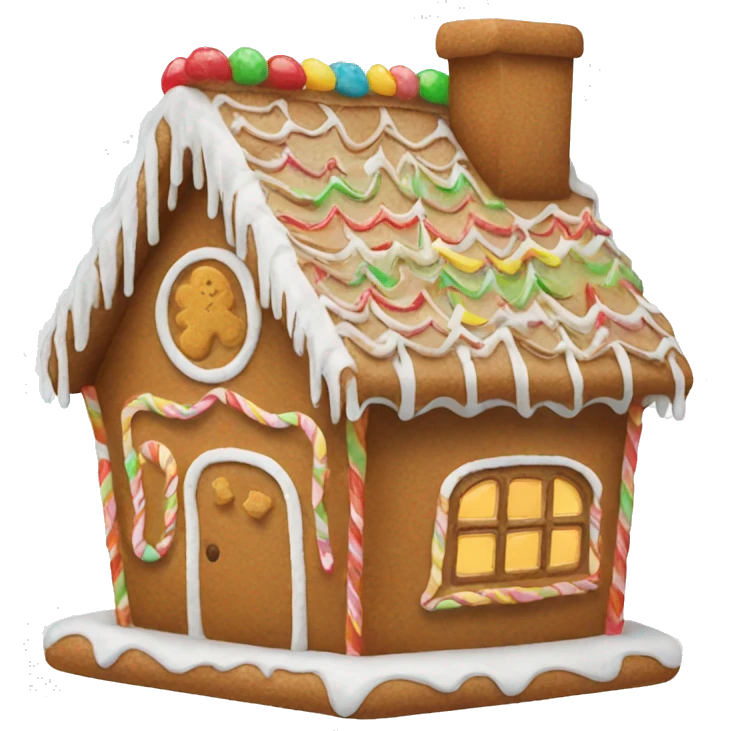 gingerbread house emoji