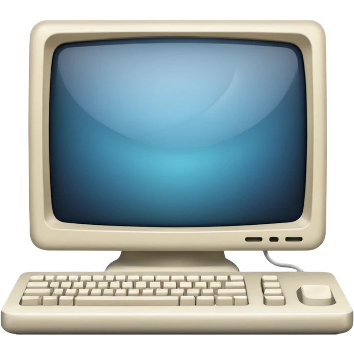old mac computer front view emoji