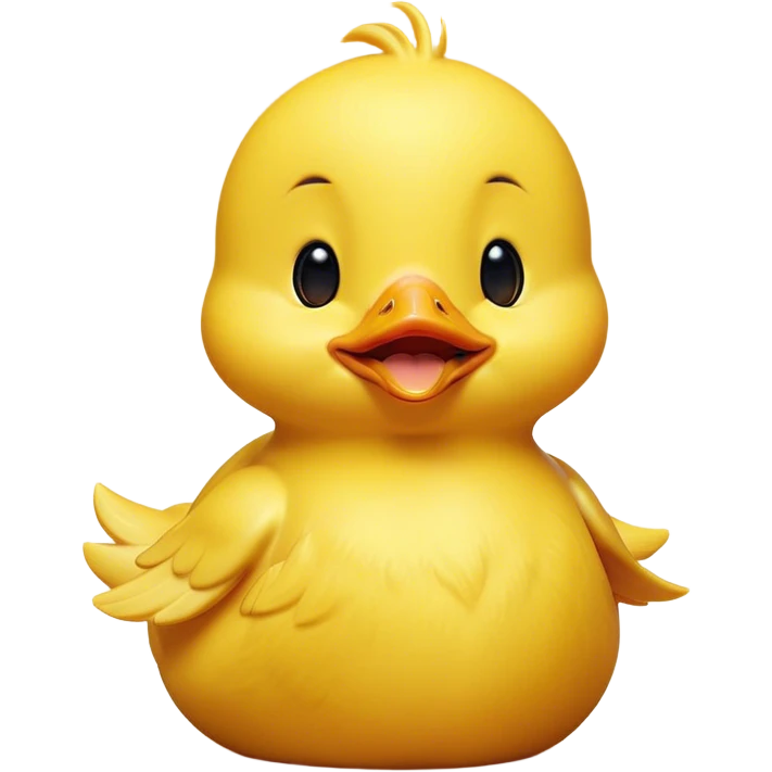 Cinematic Cute Yawning Yellow Baby Duck Portrait Emoji, Head tilted slightly with a dramatic, wide-open yawn, showcasing a soft, downy yellow coat with little drooping wings, round eyes barely open in drowsy contentment, Simplified yet irresistibly adorable features, highly detailed, glowing with a soft, cozy glow, high shine, relaxed yet expressive, stylized with a touch of whimsical charm, bright and endearing, soft glowing outline, capturing the essence of a sleepy yet affectionate duckling, so drowsy it feels like it could stretch out of the screen and curl up for a nap! emoji