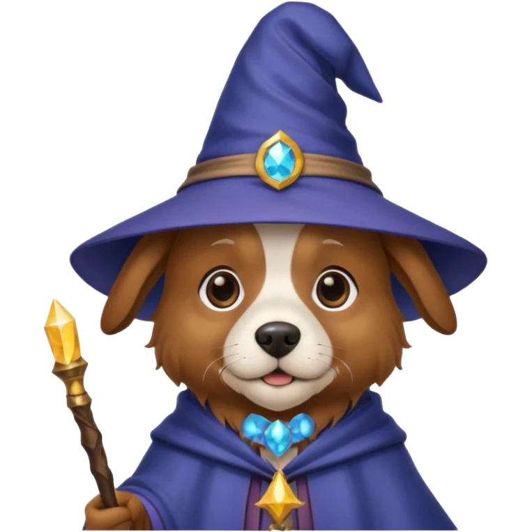 Dog wizard  emoji