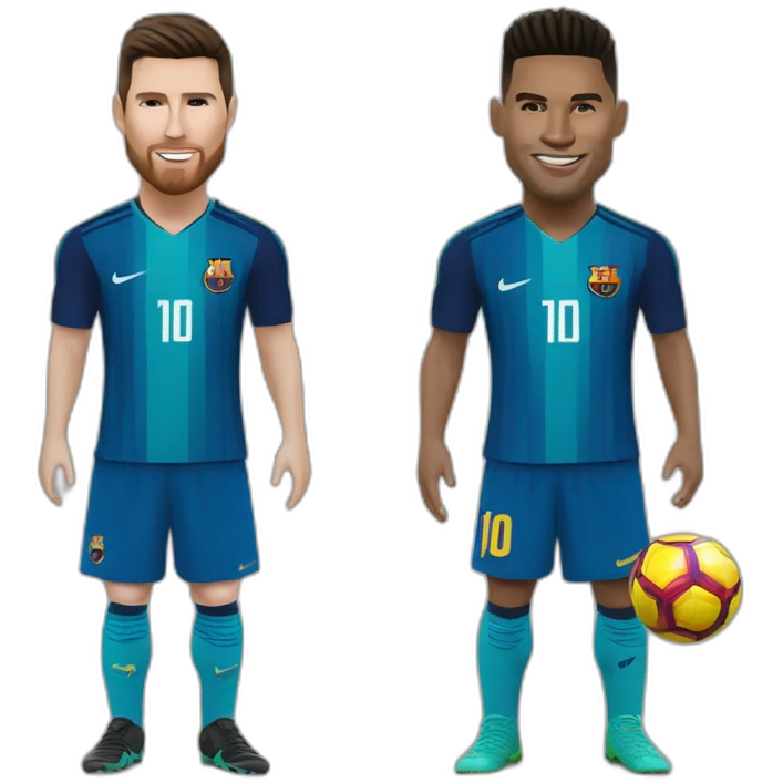 messi et ronaldo emoji