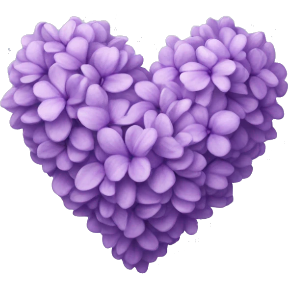 Lilac heart emoji