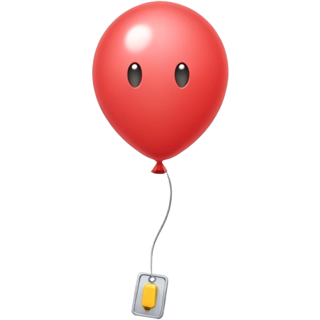 Ballon pop with a pin emoji