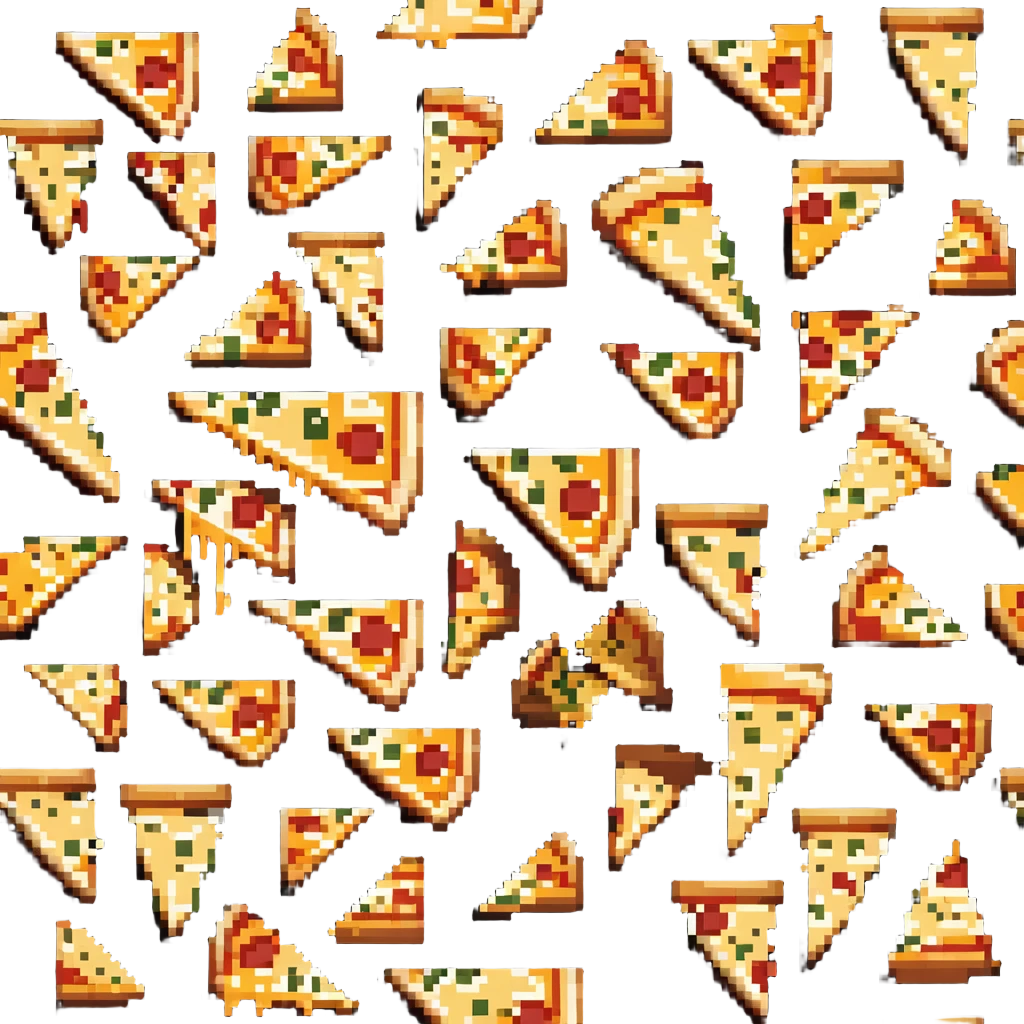pizza slice with cheese stretching emoji