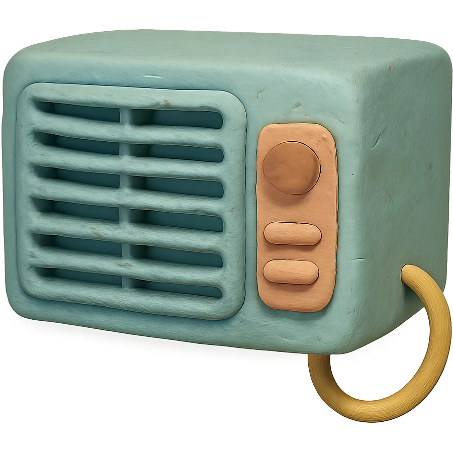 air conditioning unit in claymation style with pastel colors and visible fingerprints emoji