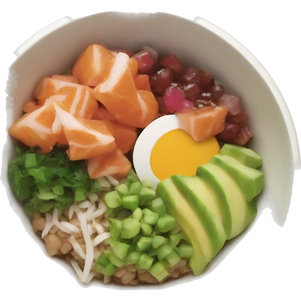 Poke bowl emoji