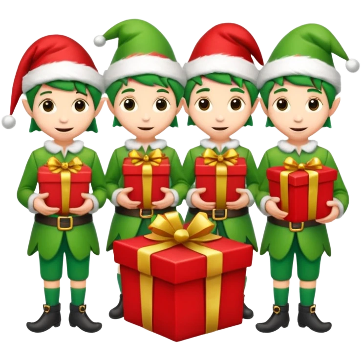 10 Christmas Elfs man’s  emoji