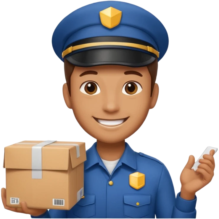 package delivery man emoji