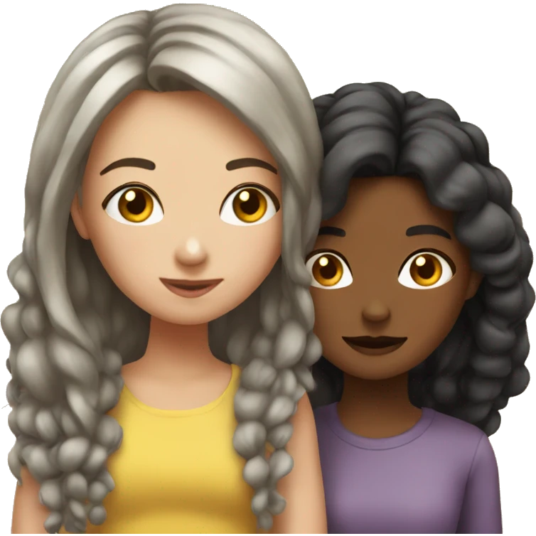 girl with her girl friend emoji