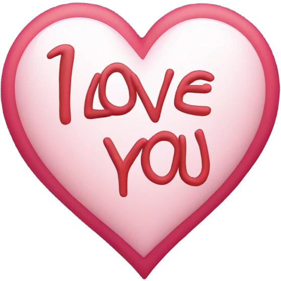 I love you  emoji