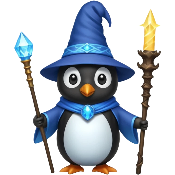 Penguin Wizard emoji