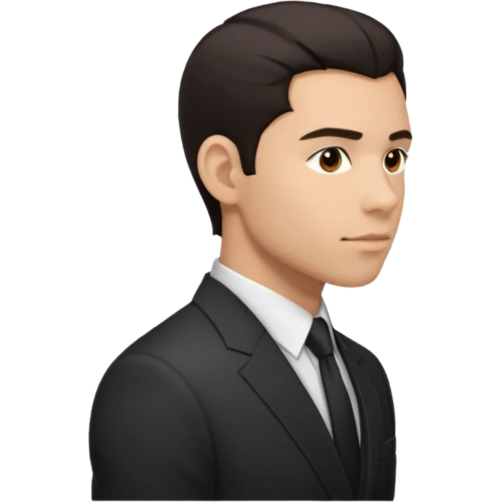 Man in suit side emoji