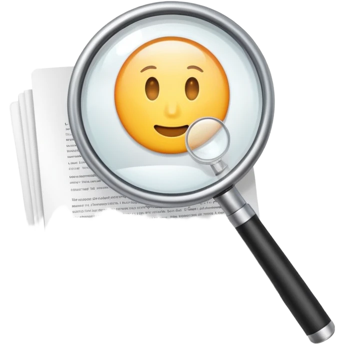 document with magnifying glass emoji