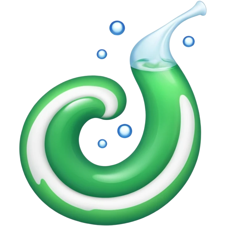 domestos bleach, green emoji