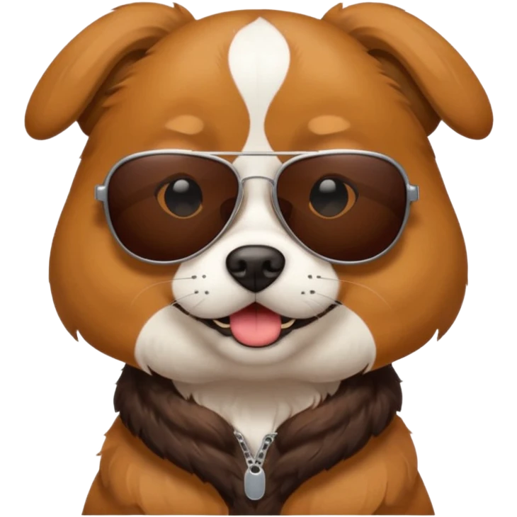 Dog with sunglasses emoji