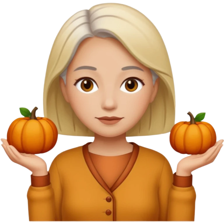 Falla adulta, no capelli bianchi e no vecchia con il pigiama emoji