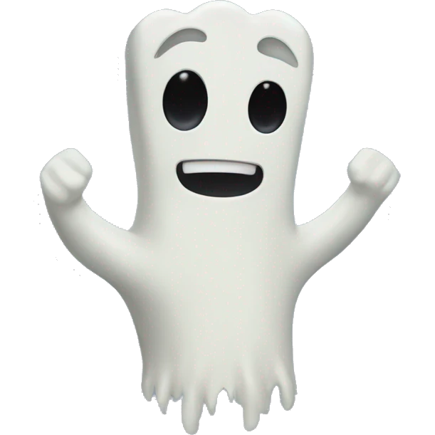 The Hi-Five ghost from the Regular Show cartoon  emoji