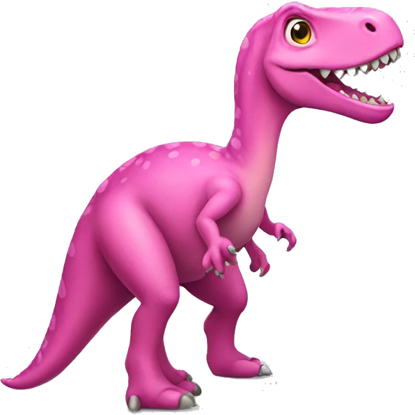 pink dinosaur  emoji