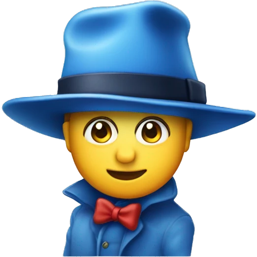 Granchio blu con cappello  emoji