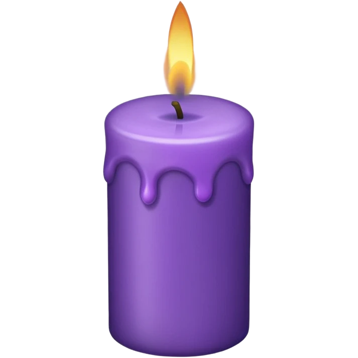 purple candle emoji