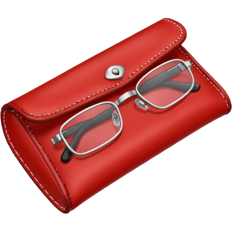 red glasses case emoji