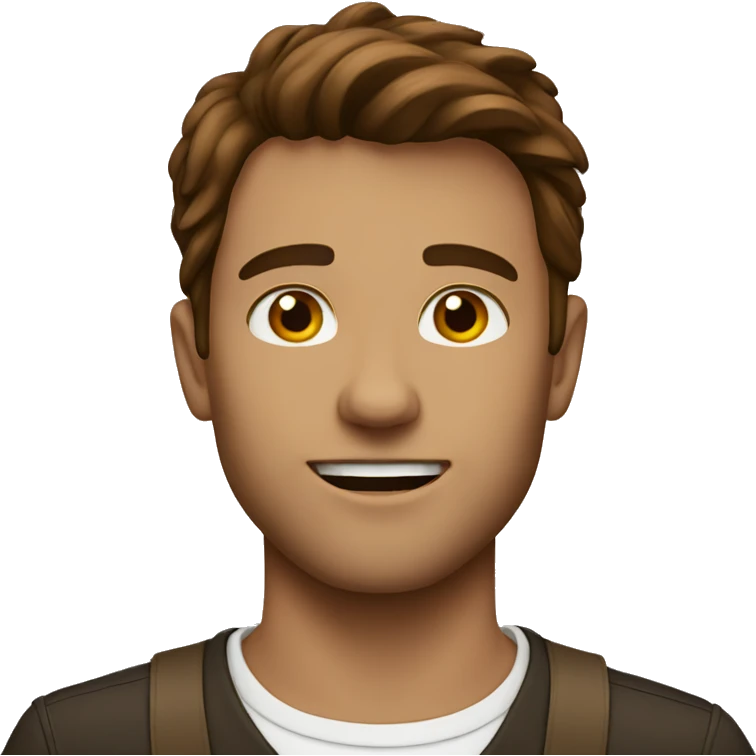Brown haired guy emoji