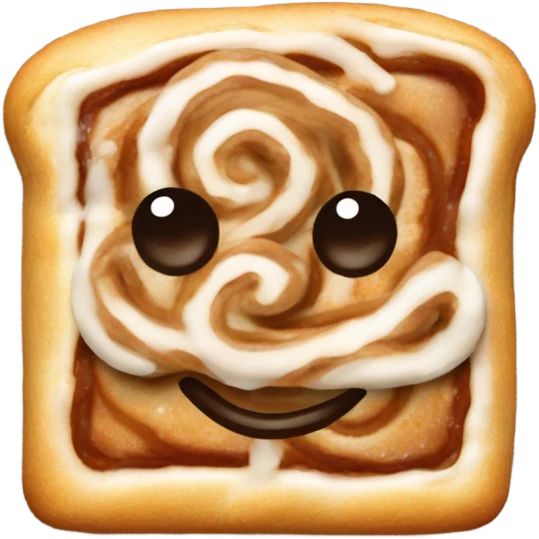 Cinnamon roll poptart emoji