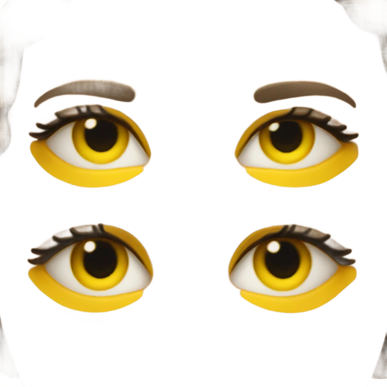 yellow eyelids emoji