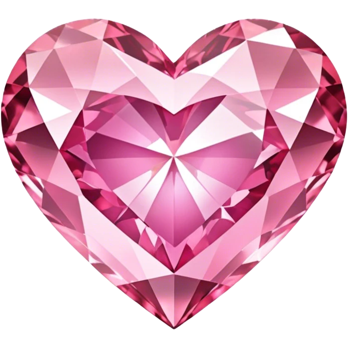 Pink diamond heart  emoji