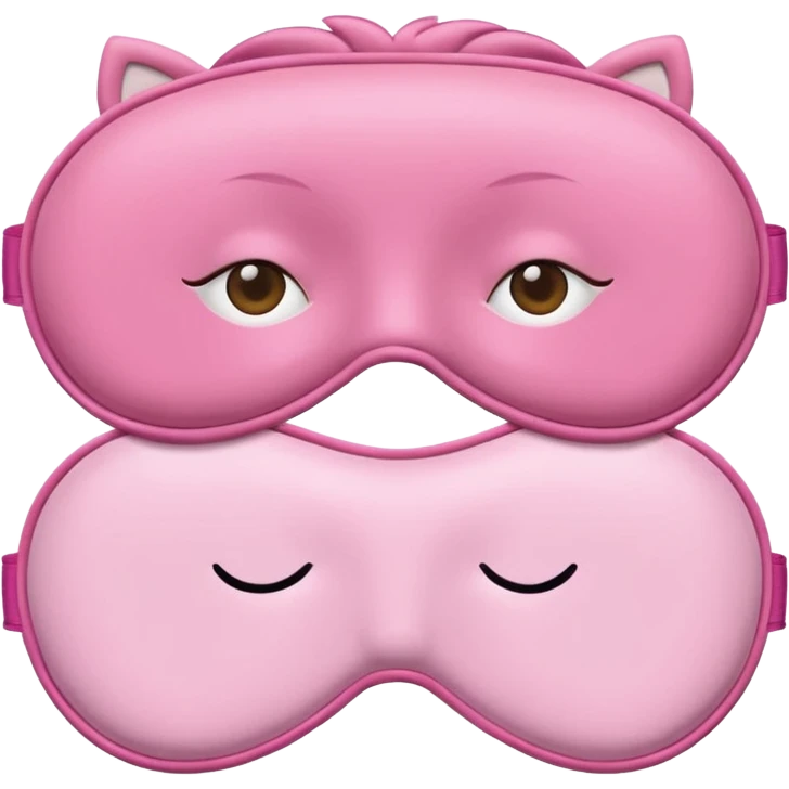 Common Pink sleeping mask  emoji