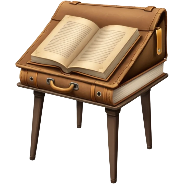 side table with book emoji