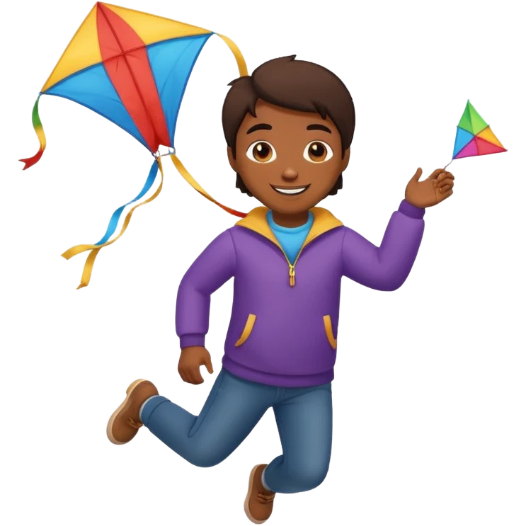 Someone flying a kite emoji