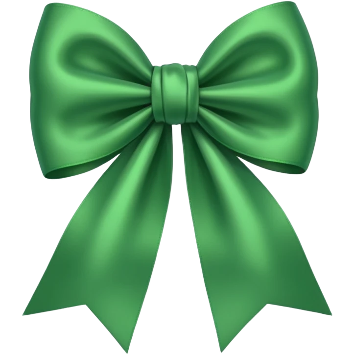 Green bow emoji imessage emoji