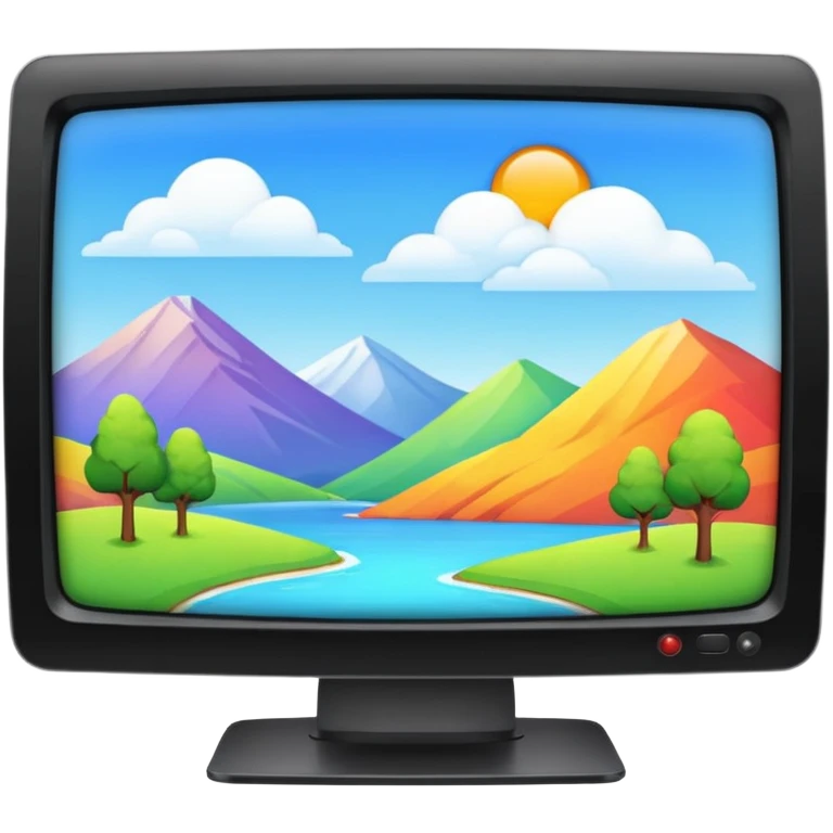 thumbnail picture mac os, video preview tv icon, landscape in video emoji
